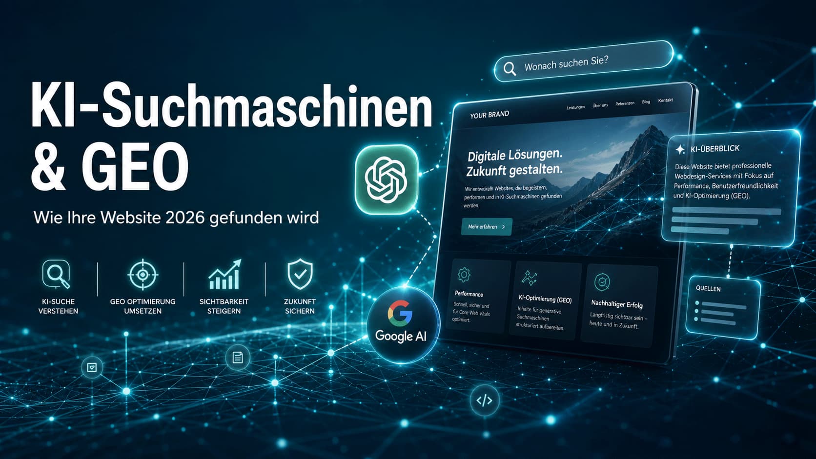 Ki-suchmaschinen & geo optimierung – website 2026 sichtbar machen, gravitationdesign