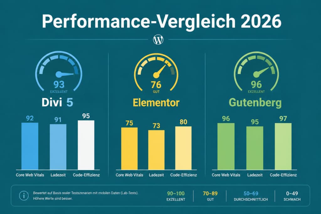 Performance-vergleich wordpress page builder 2026 – core web vitals überblick