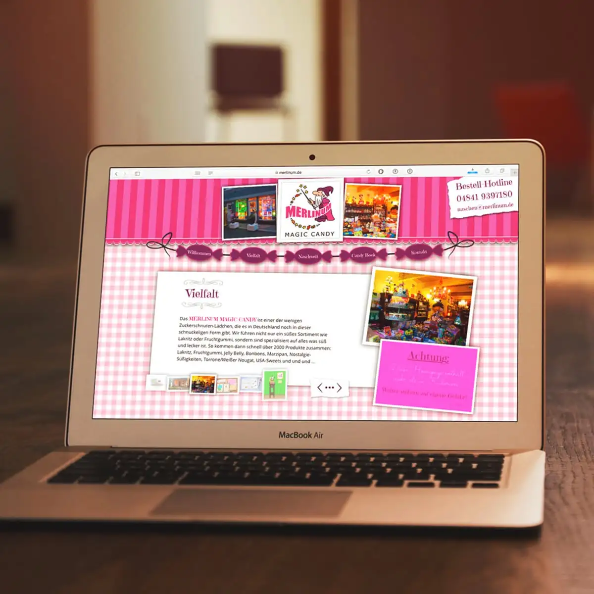 Referenz website wordpress merlinum