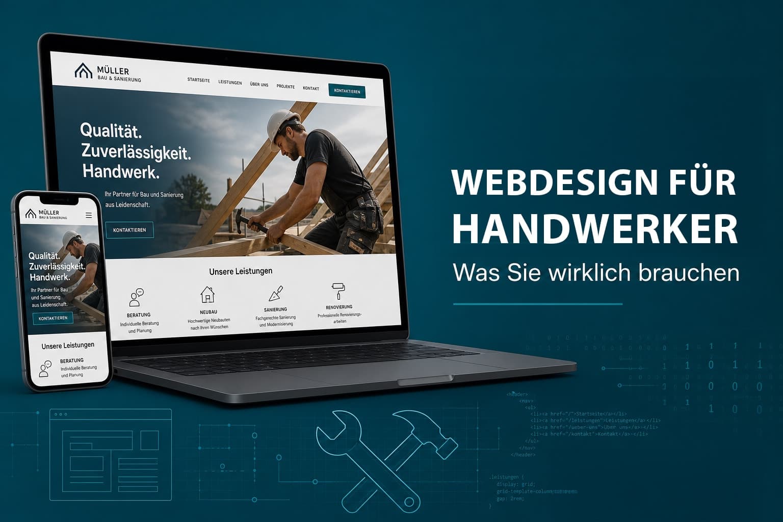 Website für Handwerker: Was Ihre Homepage wirklich braucht