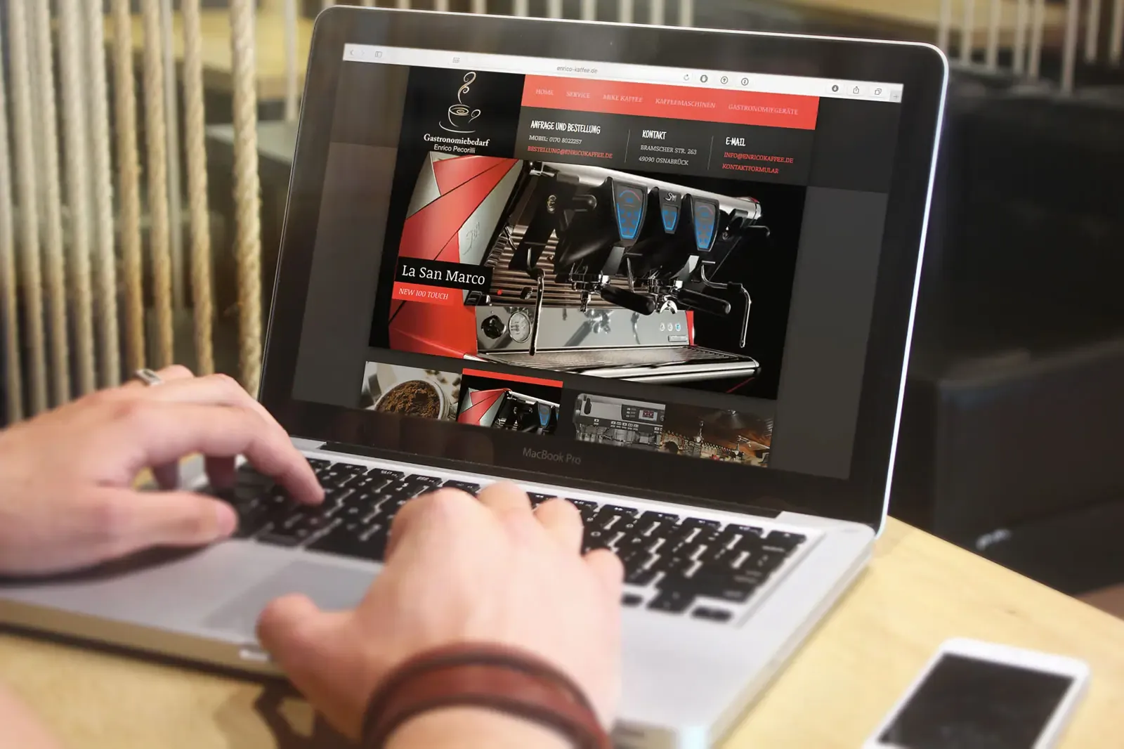 WordPress-Website – Gastronomiebedarf Enrico Pecorilli