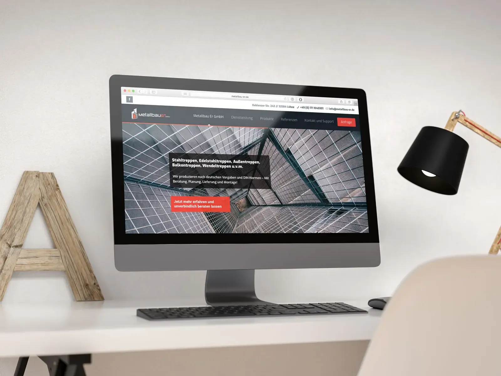 Referenz - Website Metallbau Er GmbH