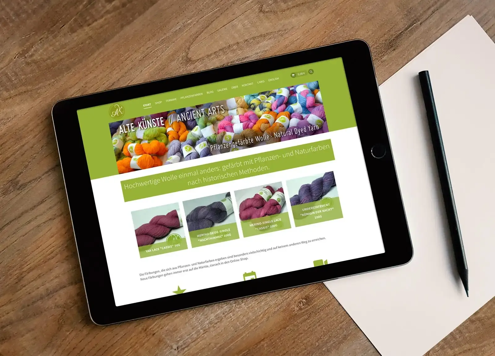 Referenz - Online-Shop Alte Künste