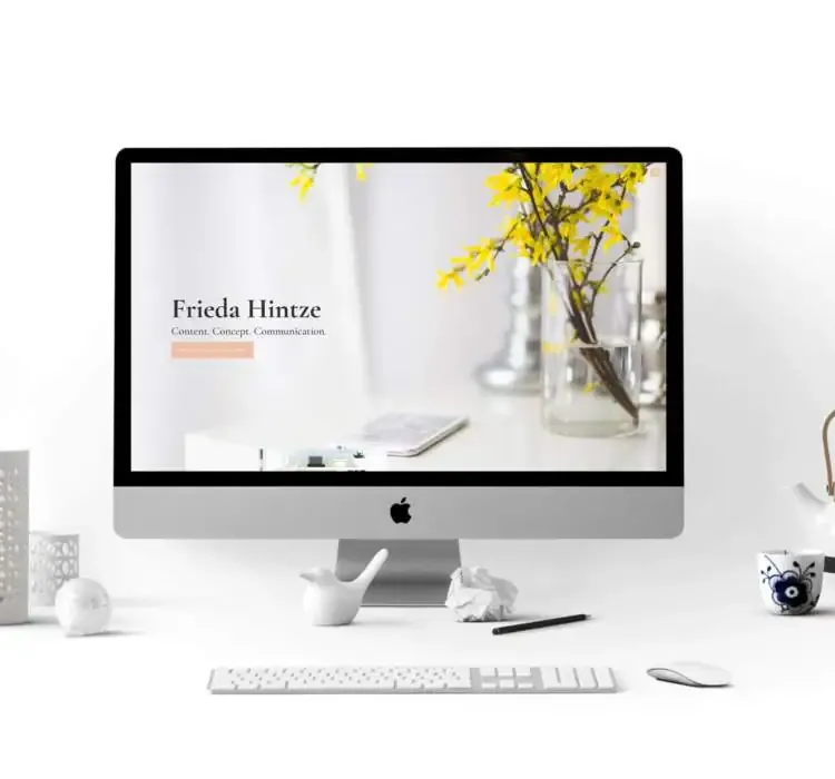 Neue wordpress-website für frieda hintze aus berlin