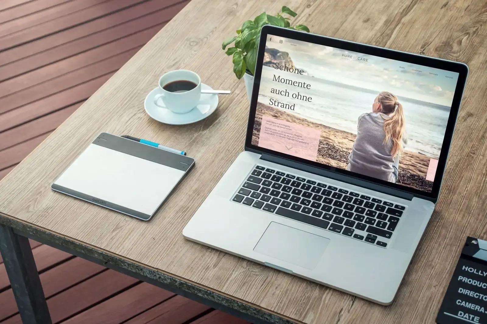 Referenz - WebsitePure Care – WordPress Website Kosmetikstudio – elegant – GravitationDesign