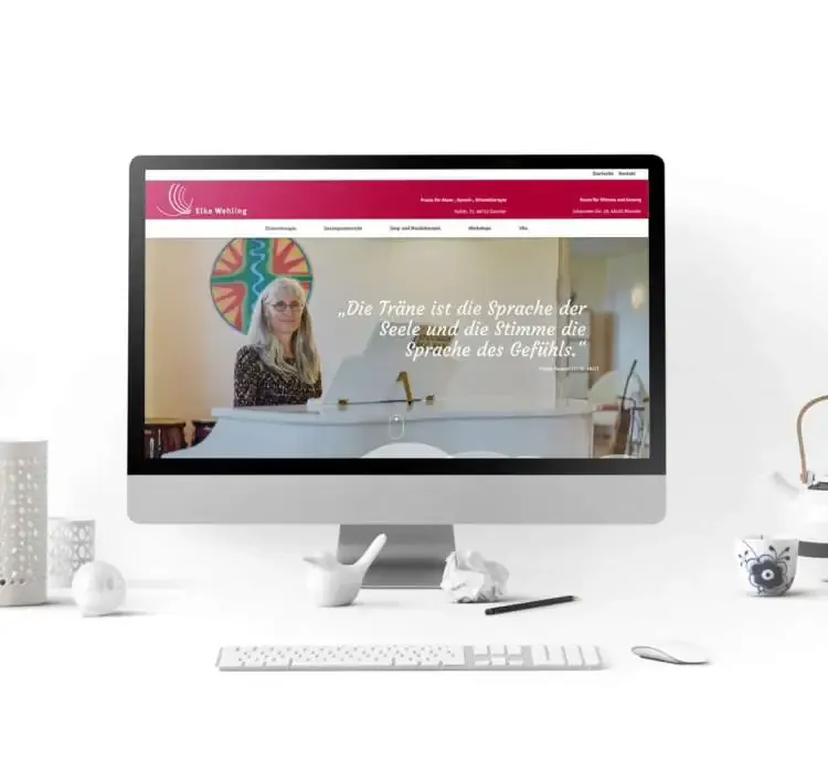 Blog & projekte 7 Relaunch mit blog – eine neue website für stimmtherapeutin elke wehling